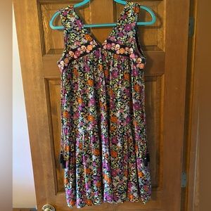 Anthropologie Aida Embroidered Mini Dress S